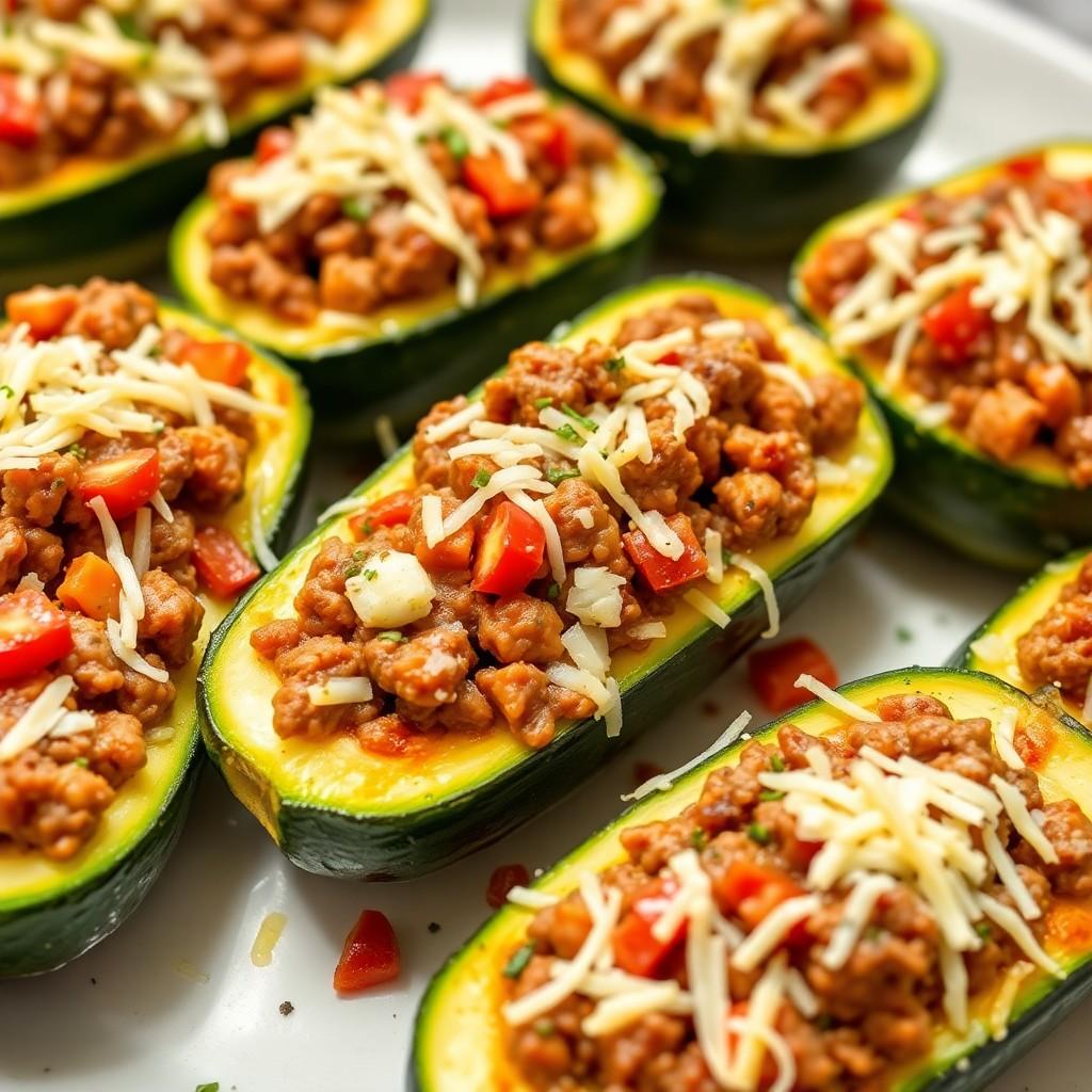 Stuffed Zucchini Boats