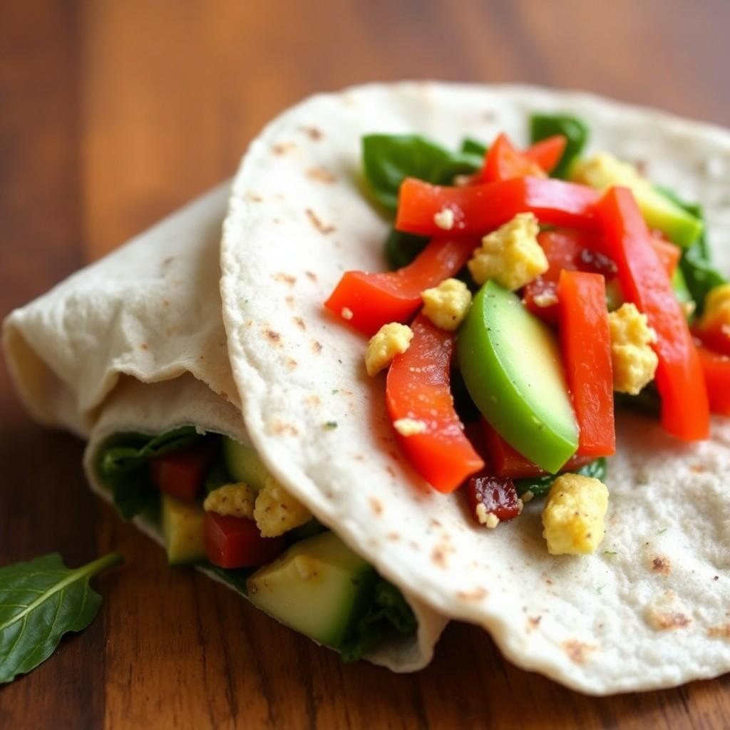 Mediterranean Veggie Wrap