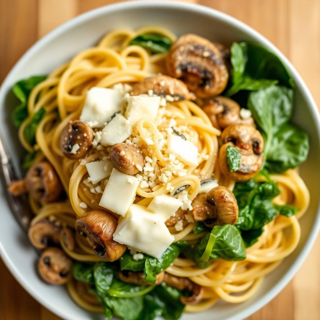 Creamy Garlic Mushroom Pasta