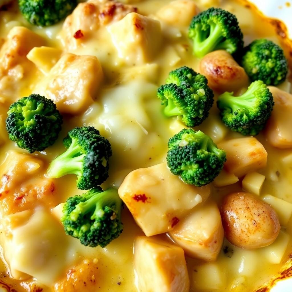 Cheesy Vegetable and Chicken Bake