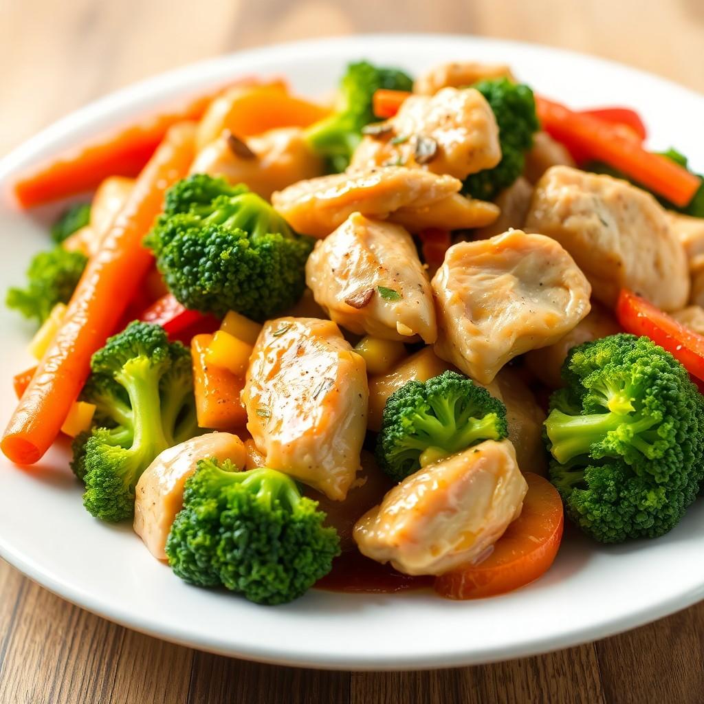 Vegetable and Chicken Stir-Fry