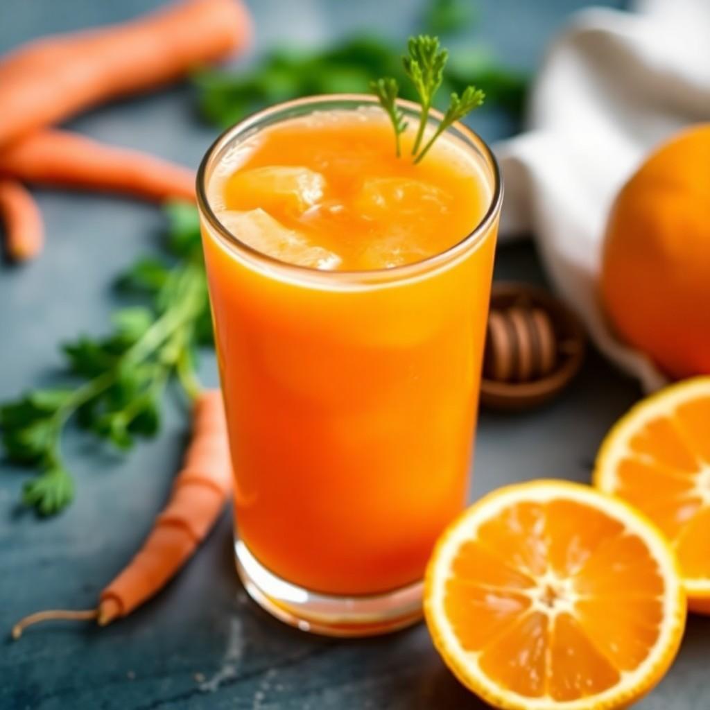 Carrot & Orange Refreshing Juice