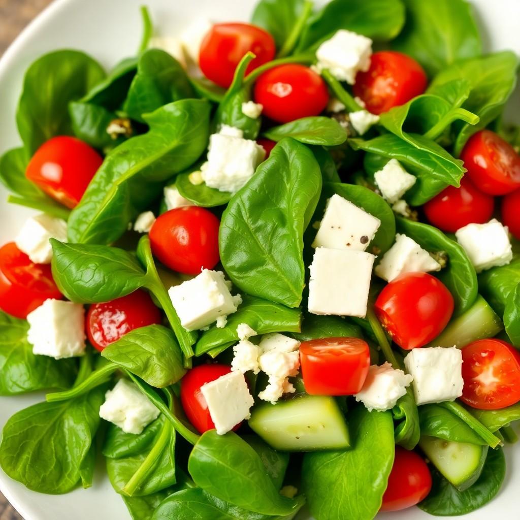 Mediterranean Spinach Salad