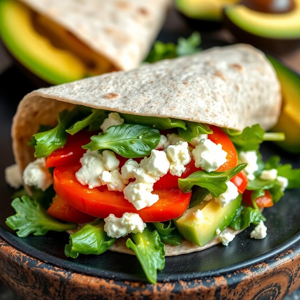 Mediterranean Veggie Wrap