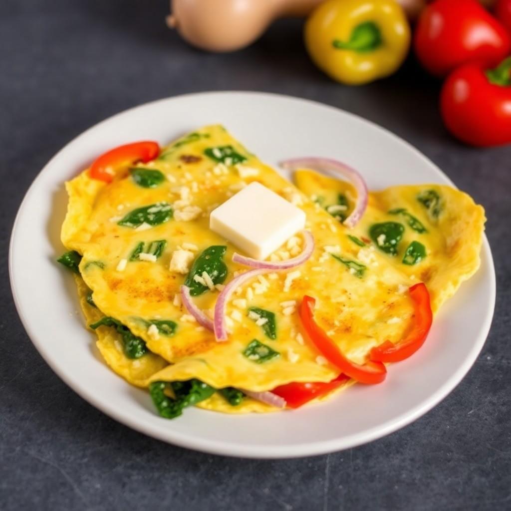 Vegetable & Cheese Omelette