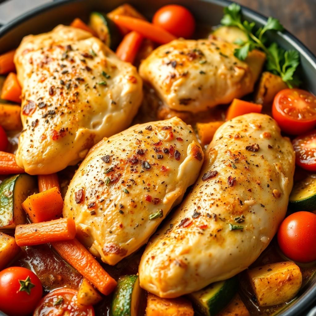 Mediterranean Chicken and Vegetable Bake