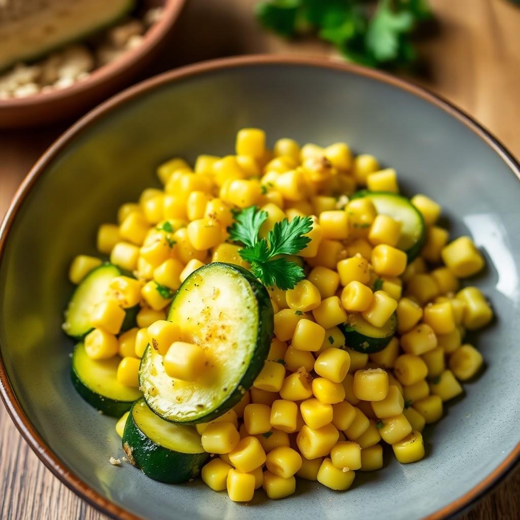 Garlic Butter Zucchini and Corn