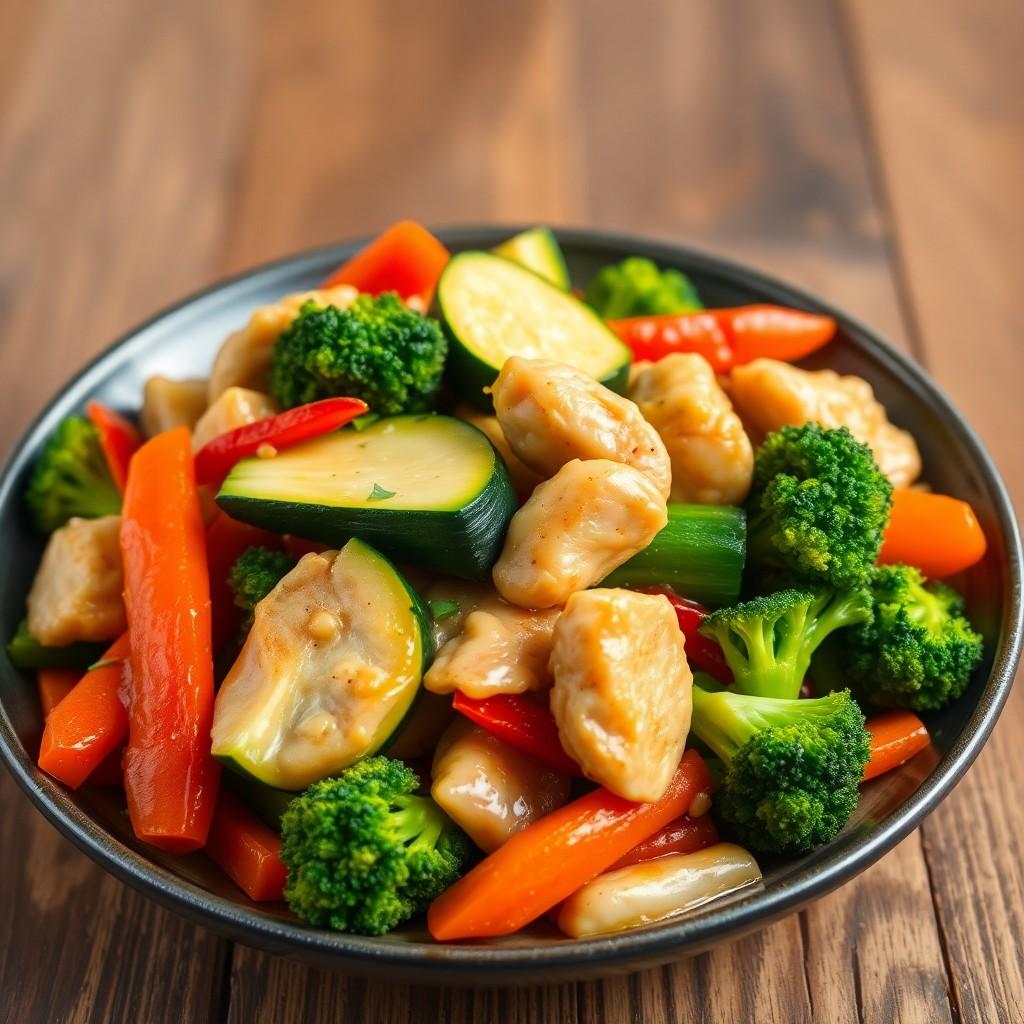 Vegetable & Chicken Stir-Fry