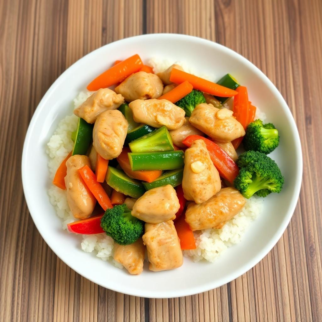 Vegetable Stir-Fry with Chicken