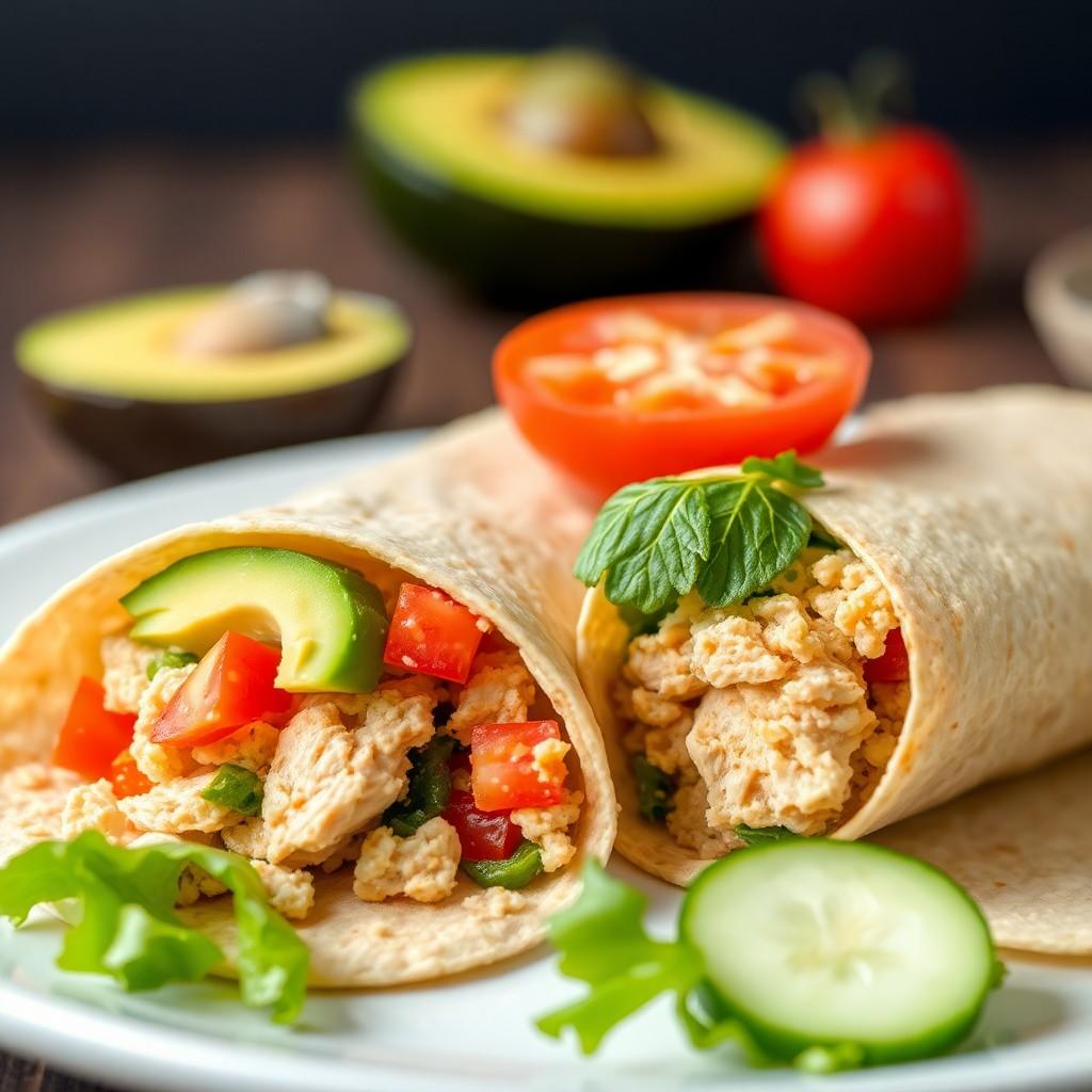 Avocado Chicken Wrap