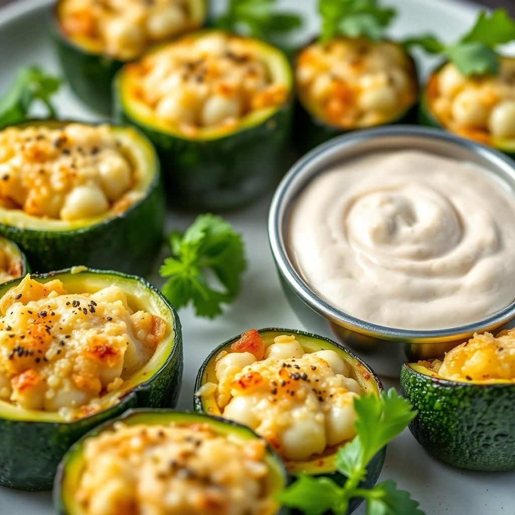 Stuffed Zucchini Bites