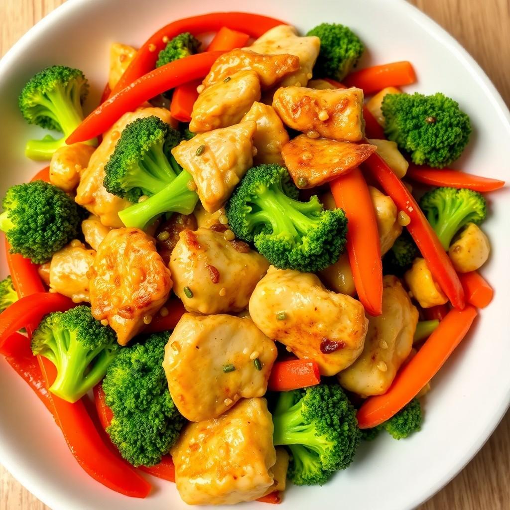 Vegetable and Chicken Stir-Fry