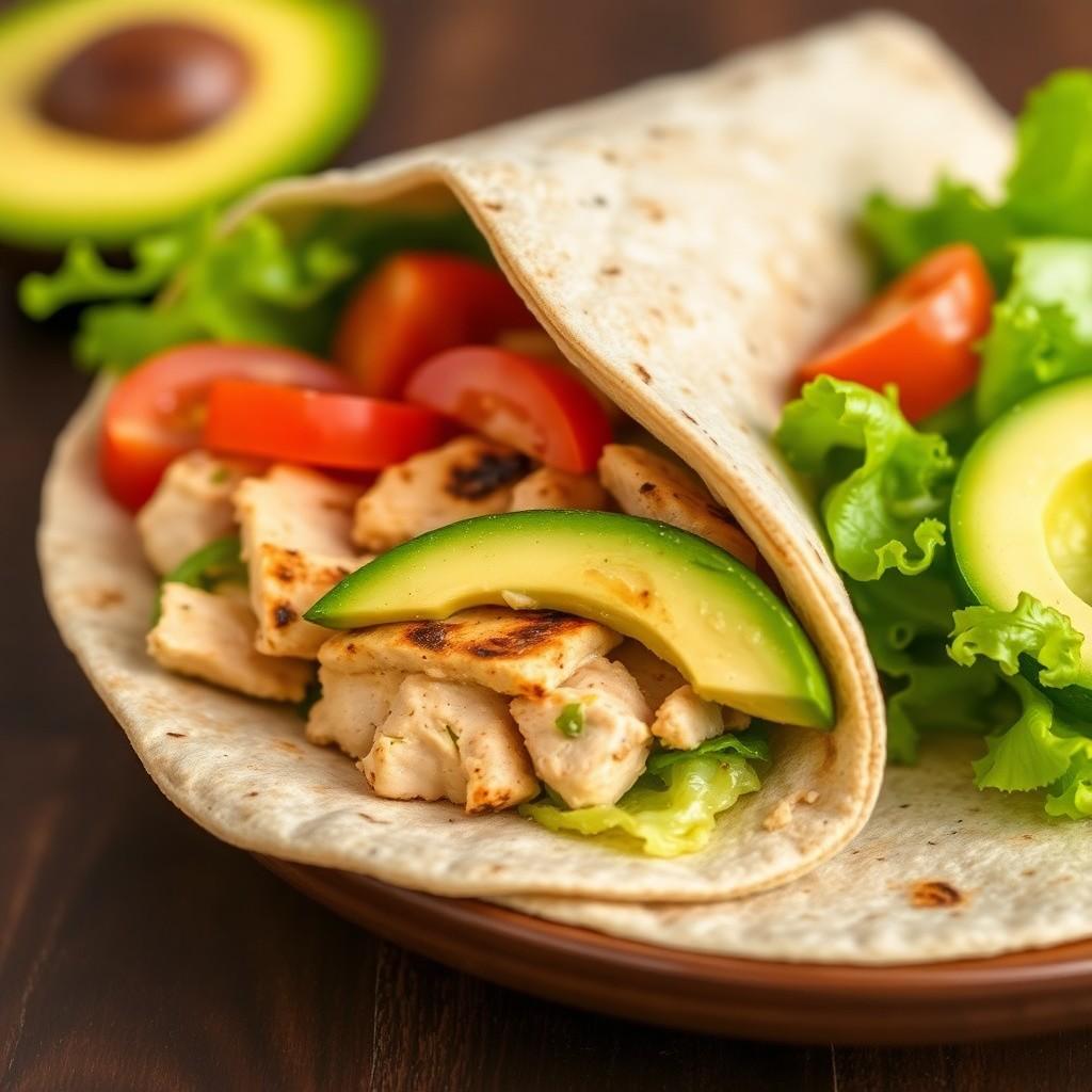 Grilled Chicken Avocado Wrap