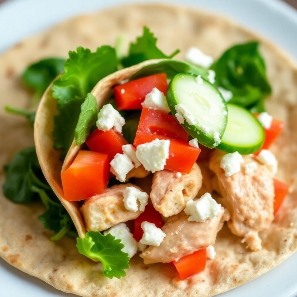 Mediterranean Chicken Wrap