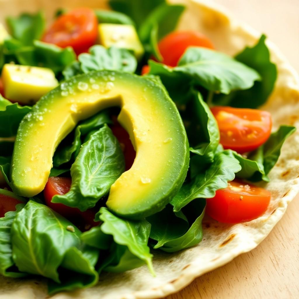 Avocado and Spinach Wrap